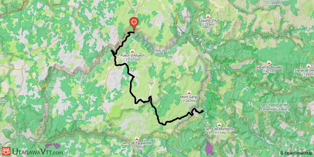 Traversée Massif Central par les sommets - Sainte-Enimie - Vebron (Etape 10/13)