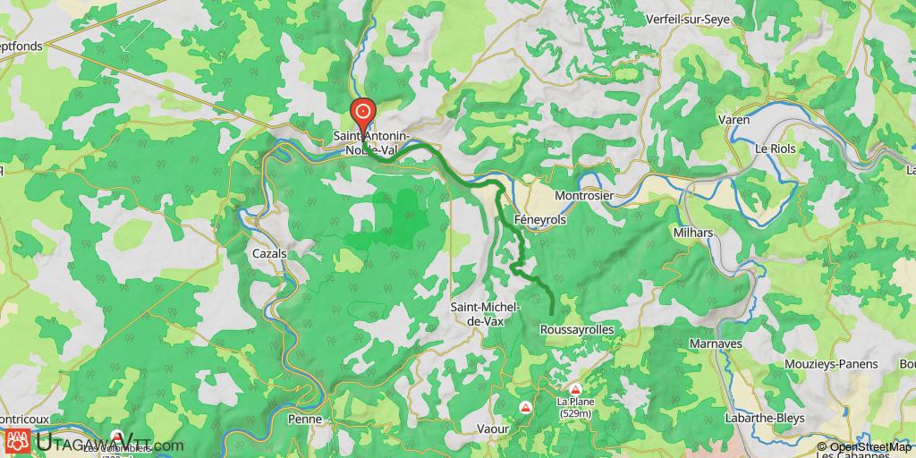 Liaison VTT-FFC St-Antonin-Noble-Val - Vaour