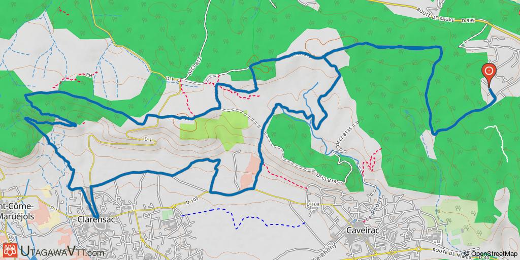 Chemin de crête sur la Vaunage