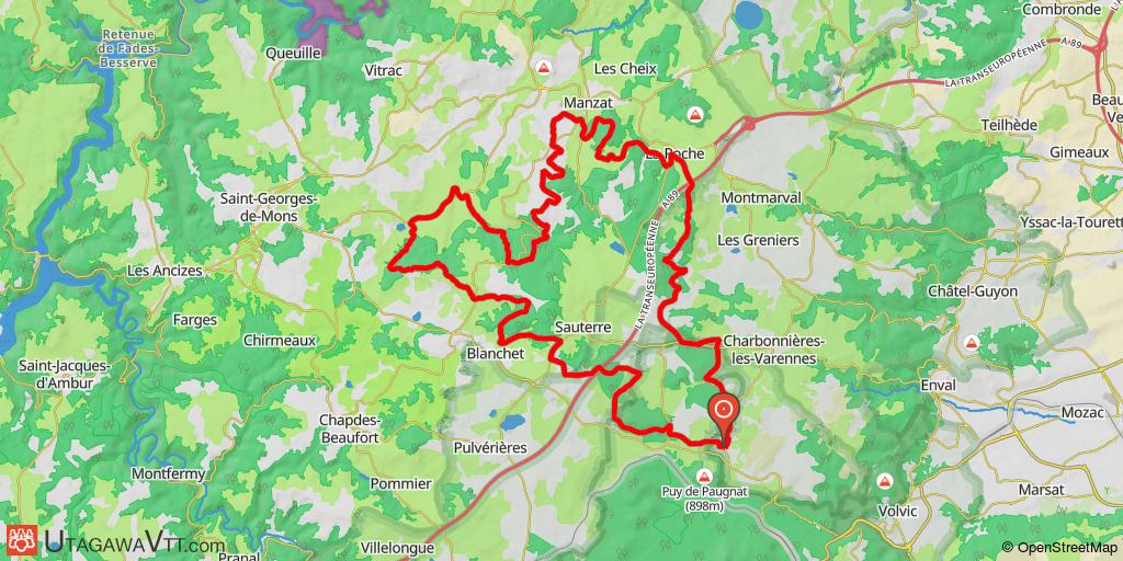 Dans les Combrailles au départ de Paugnat