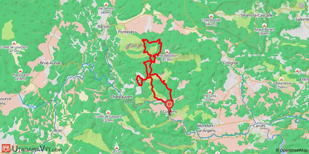 Boucles au nord de Correns