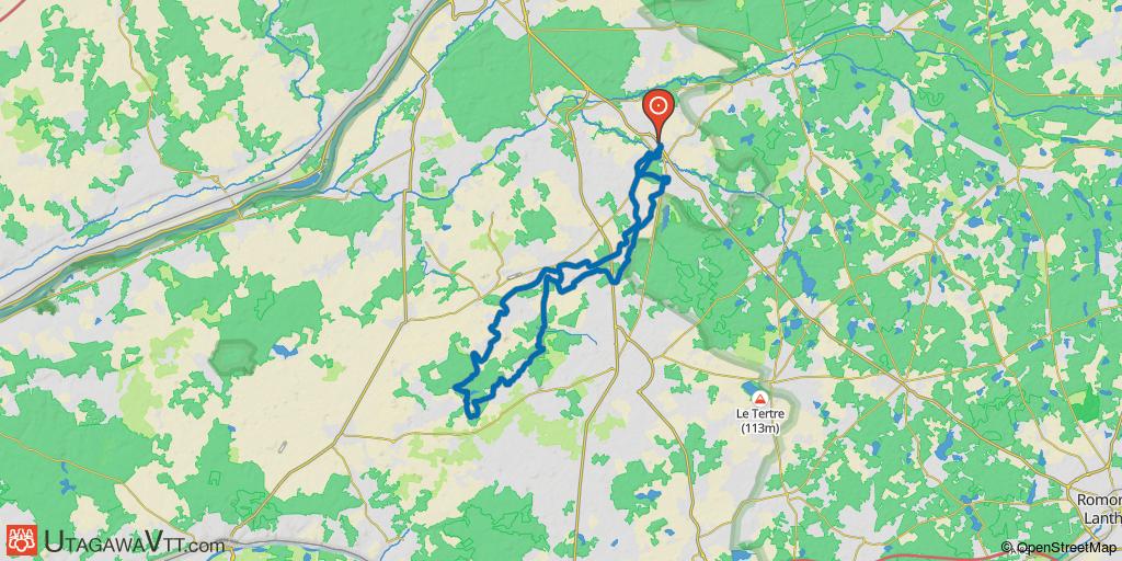Cour-Cherverny 2014: Entre Bruyère et Coteaux - 50 km