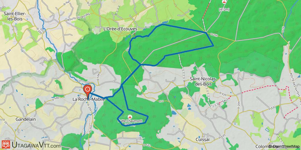 Balade en forêt d'Ecouves entre la Croix Madame et la Butte de Chaumont