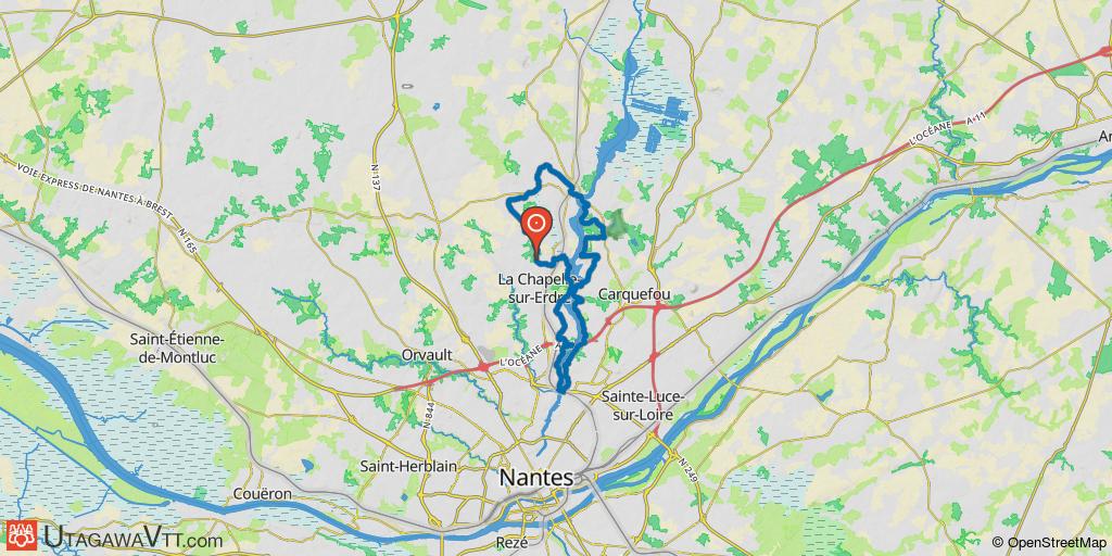 Boucle La Chapelle-sur-Erdre - Sucé-sur-Erdre - Carquefou 