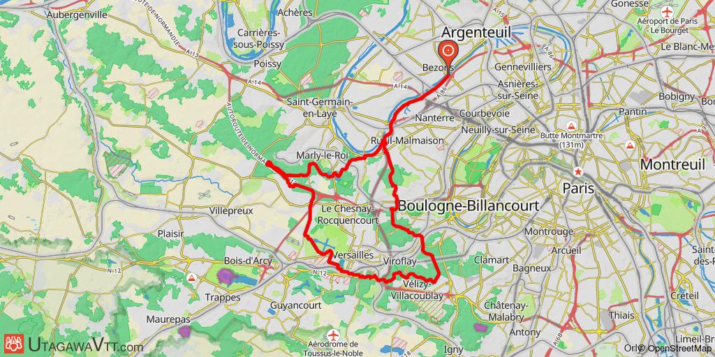 Circuit des 5 forêts : Marly, Versailles, Meudon, Fausses Reposes, St-Cucufa
