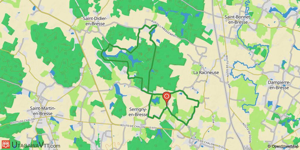 Serrigny-en-Bresse - Tour des étangs