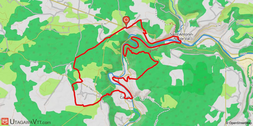 Saint-Antonin-Noble-Val - Circuit FFC N°10