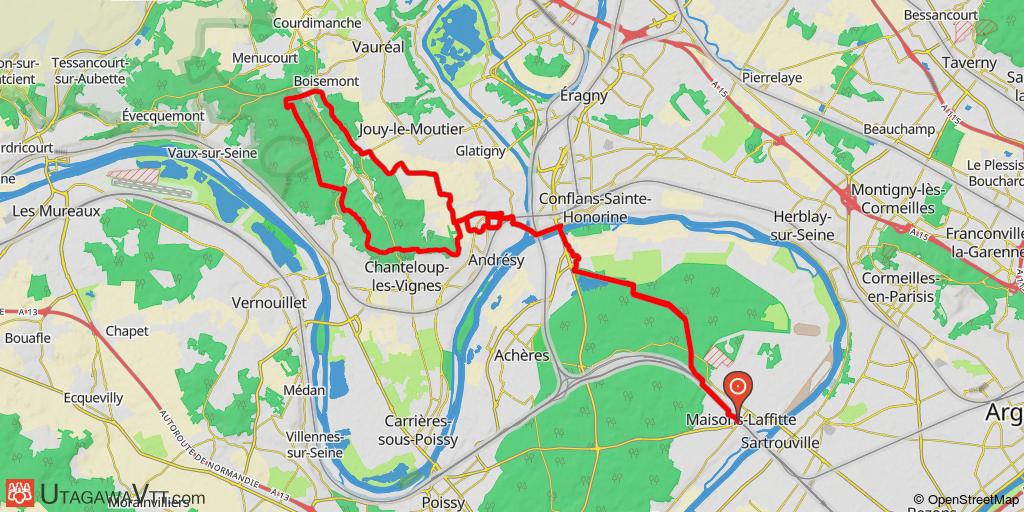 Circuit Maisons-Laffite - Hautil