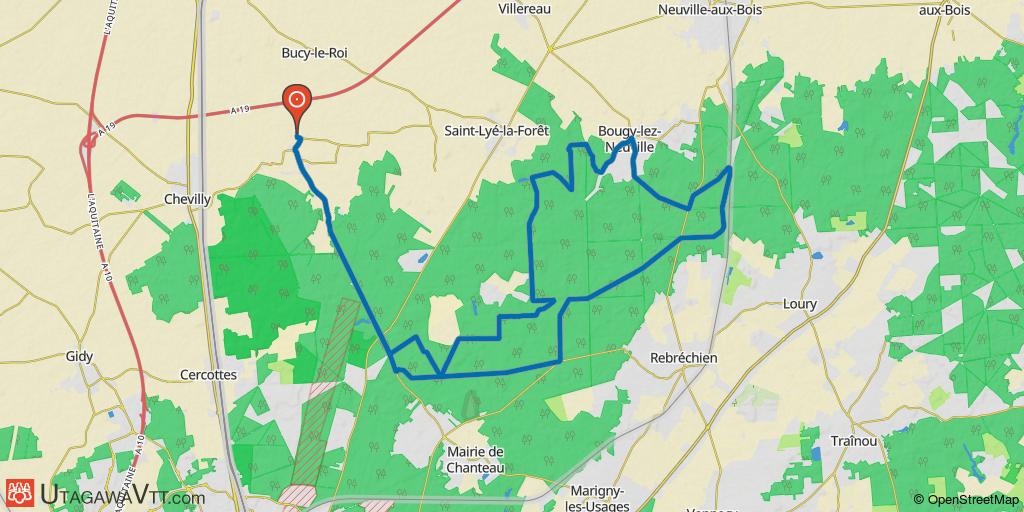 Sortie au nord d'Orléans