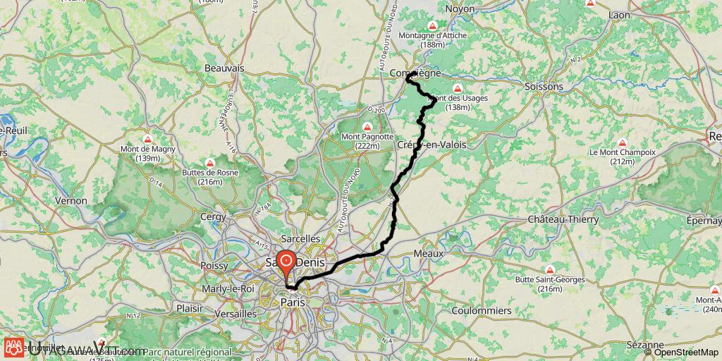 Paris - Roubaix à VTT : Etape 1/4 (Paris - Compiègne)