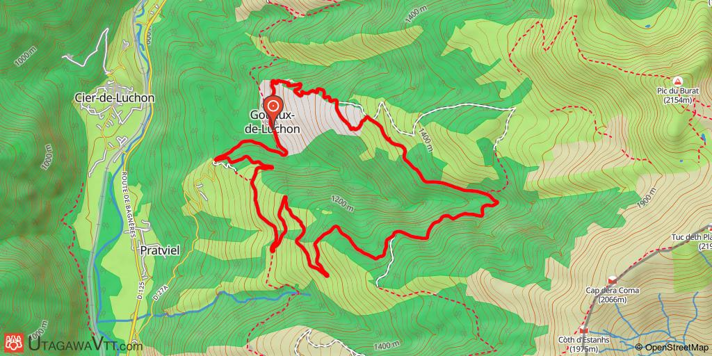 Au-dessus de Gouaux-de-Luchon