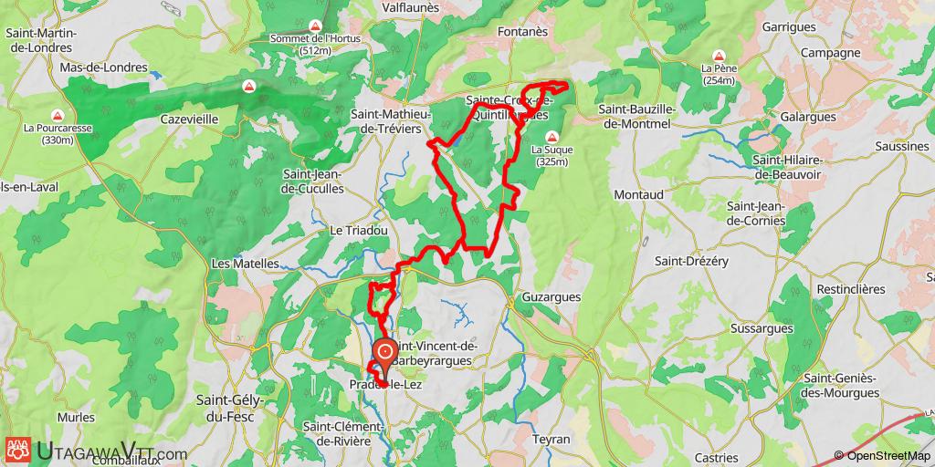 Prades-Le-Lez - Lac de Cécélés - Sainte-Croix-de-Quintillargues