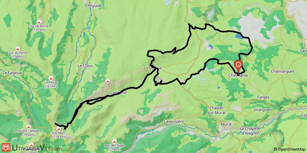Chavagnac Tour 2 : Chavagnac - Le Puy Mary - Chavagnac
