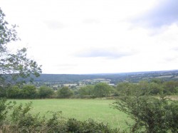 Vue sur la campagne de Gipcy.