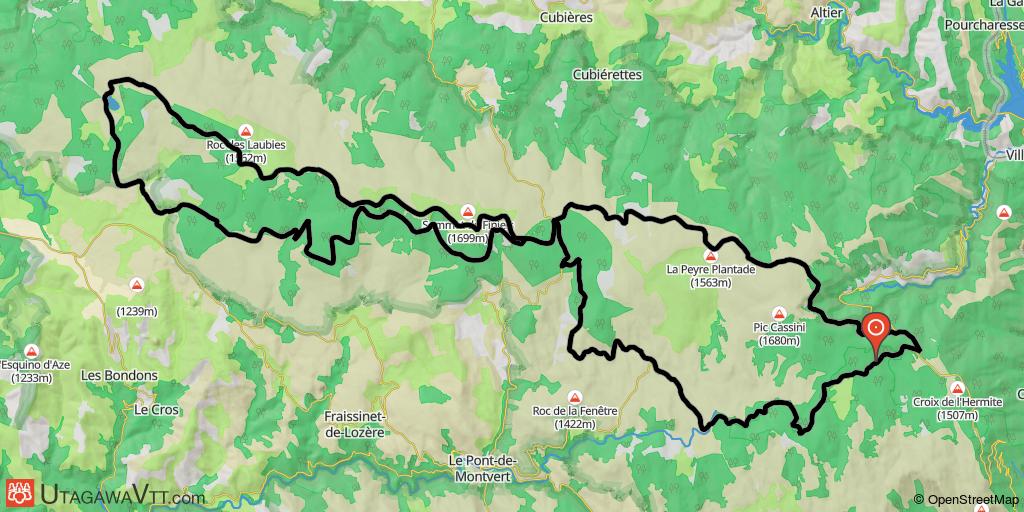 Boucle en 8 sur le Mont Lozère