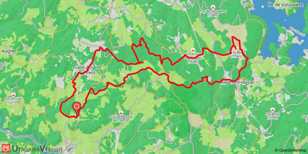 Boucle entre Eymoutiers et Vassivière