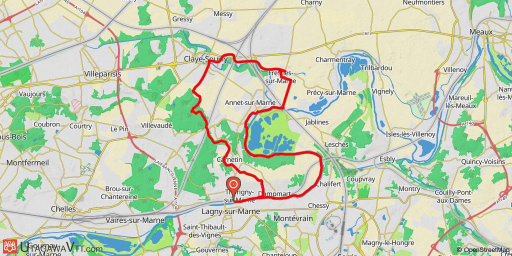 randonnee vtt thorigny sur marne