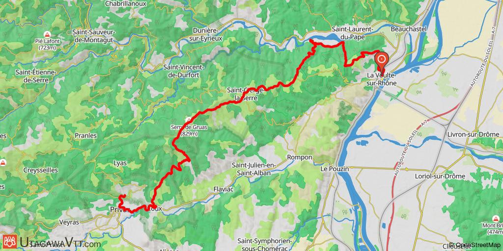Vallée Eyrieux - Etape 1/4 - La Voulte - Privas