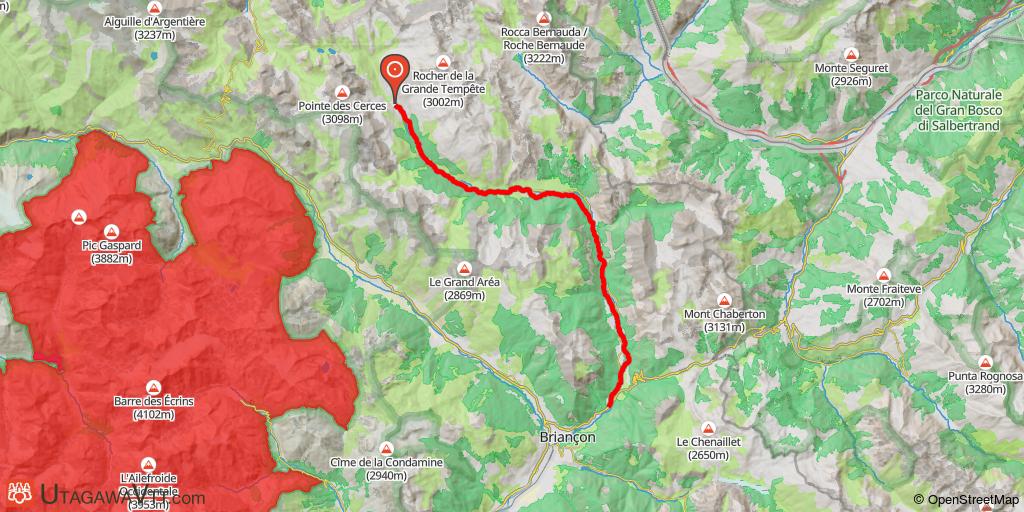 Descente de la vallée de Névache