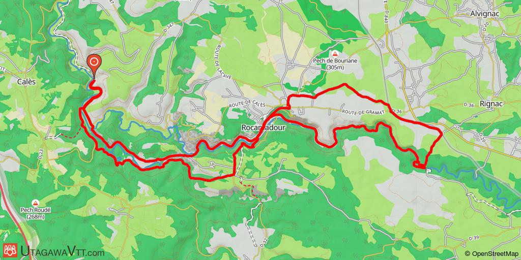 Ouysse - Rocamadour : gouffres et moulins