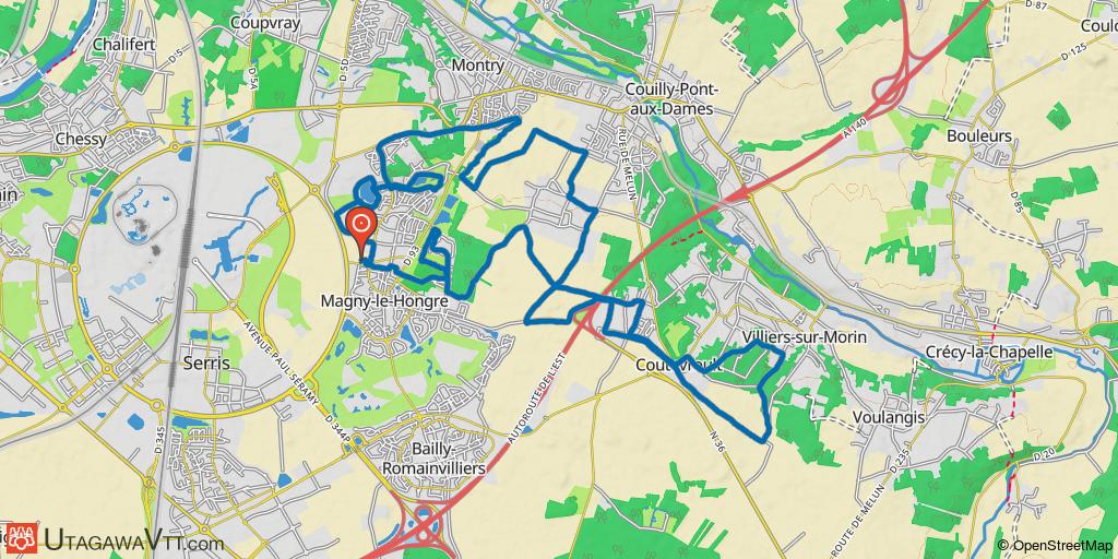 Au départ de Magny-le-Hongre