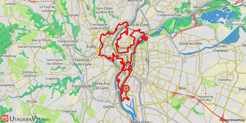 Lyon Free VTT 2014 - Parcours Expert - 54 km