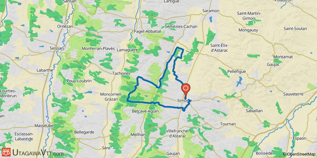 Base VTT de Simorre - Circuit bleu n°2
