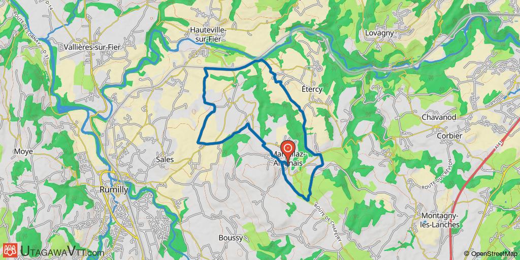 Albanais : Circuit VTT FFC N°4 - Le Bois au Loup
