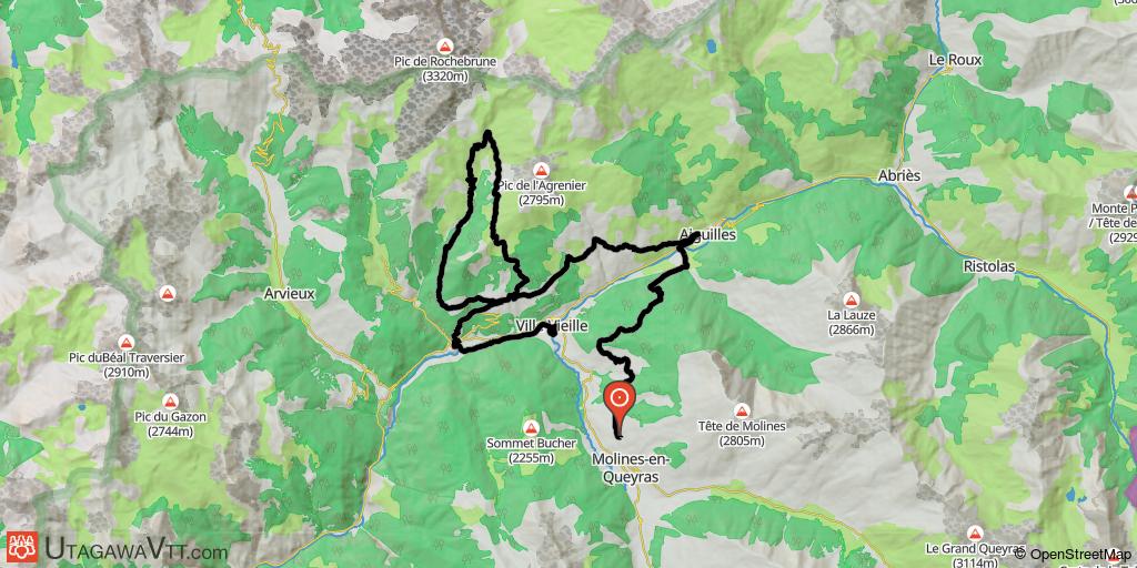 40 lacets - Col de la Crèche - Château Queyras J3