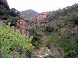 Le canyon montant au lac de l'ecureuil