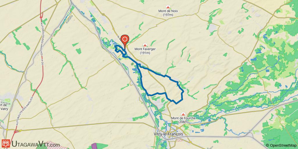 Vallée de la Marne et GR14 au départ de Pogny