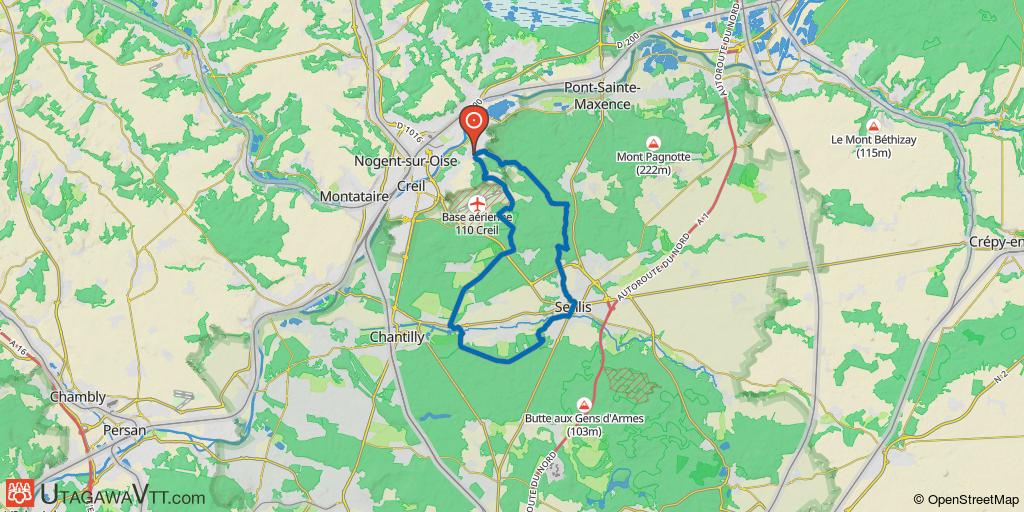 Verneuil- Chantilly - Senlis par les GR
