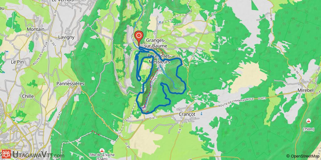 Tour de la reculée de Beaume-les-Messieurs