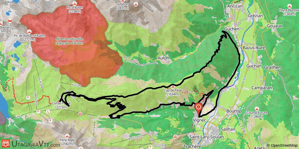 Les crêtes de Grascouéou sur la trace de l'enduro d'Aure