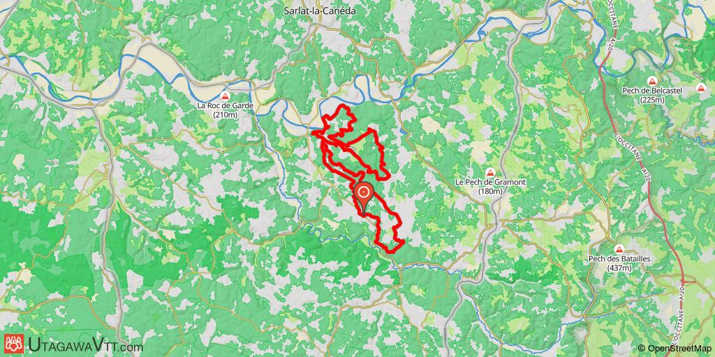Entre Saint-Martial-de-Nabirat et Domme