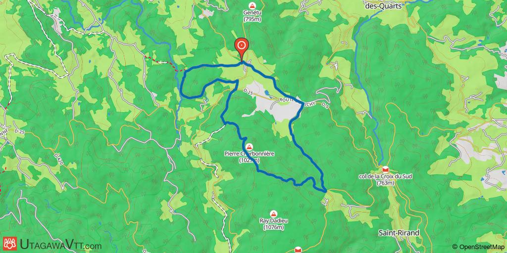 Parcours de reprise autour de la Pierre Charbonnière