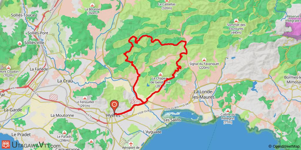 Hyères, pistes et drailles aux Borrels