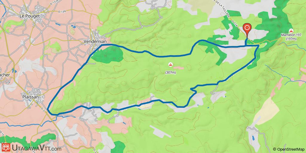 Garrigue, vignes et éoliennes