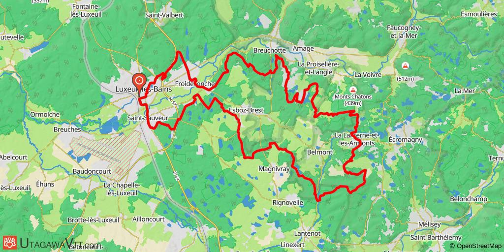 Rando VTT La Luxovienne 2015 - 55 km