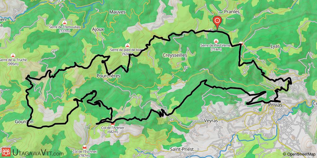 Privas - Le rocher de Gourdon