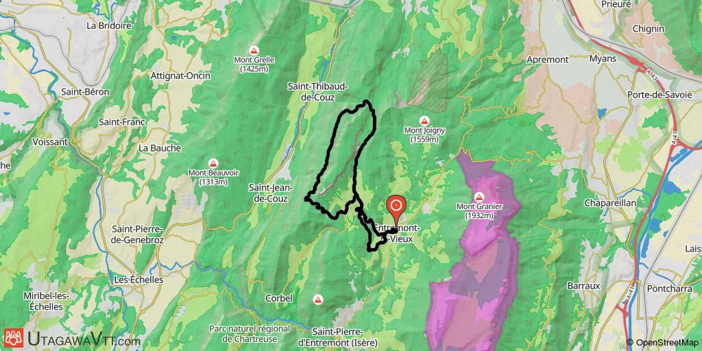 Parcours Entremont-le-Vieux - Col du Mollard - Col du Grapillon
