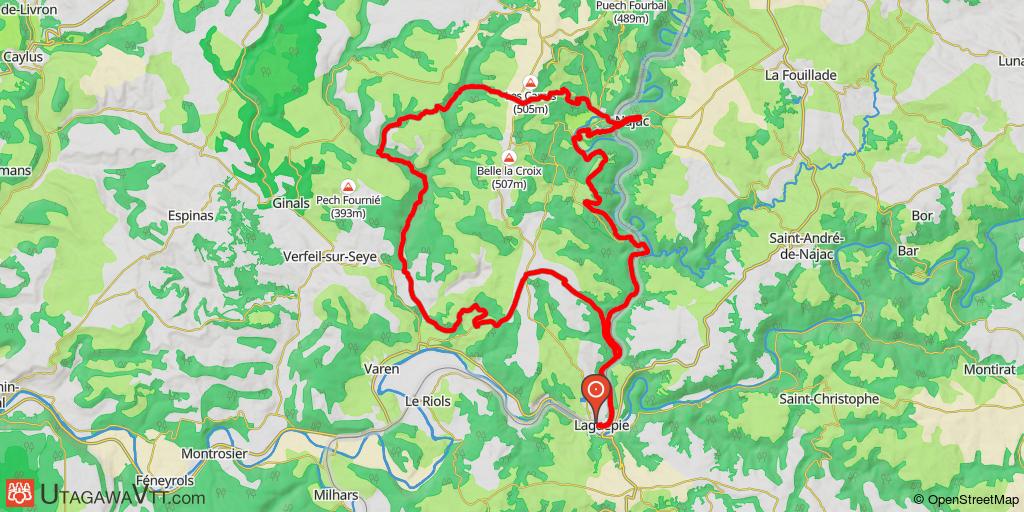 Najac et vallée de la Baye